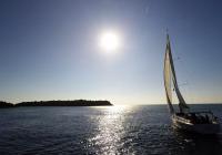 sailing yacht sailboat island sun sea